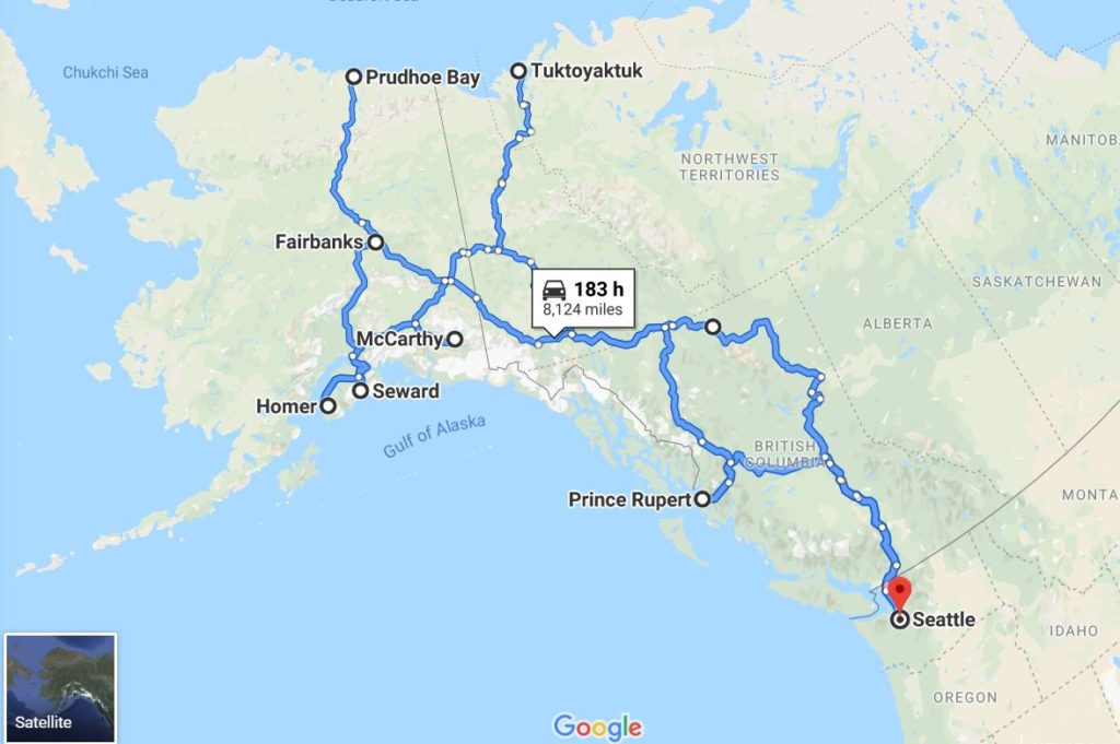 road trip from south america to alaska
