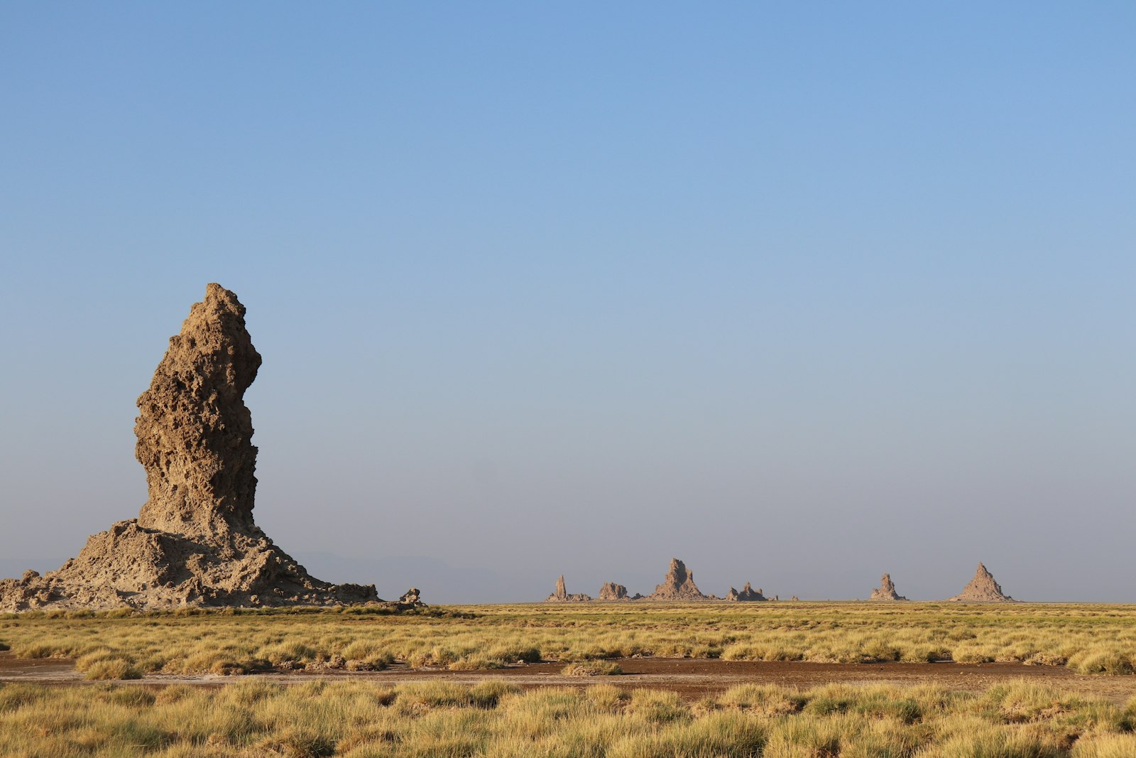Lake Assal and desert coastline in Djibouti